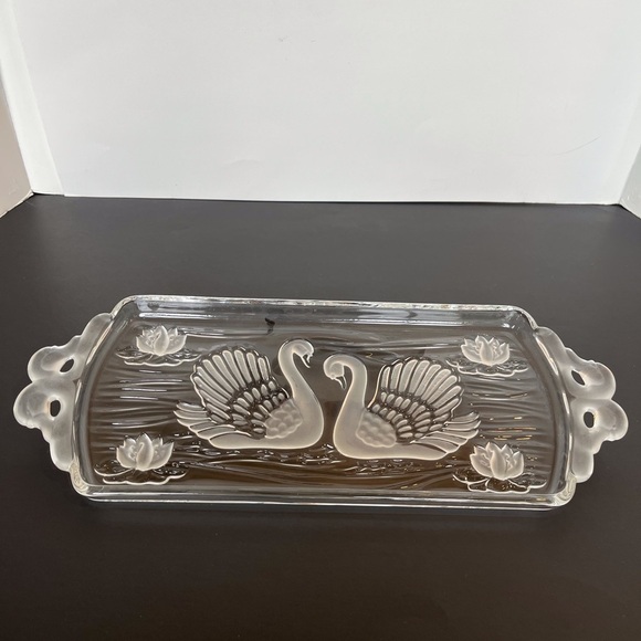 Walther-Glas Crystal Swan Tray (Vintage, 1960s) - Picture 15 of 15